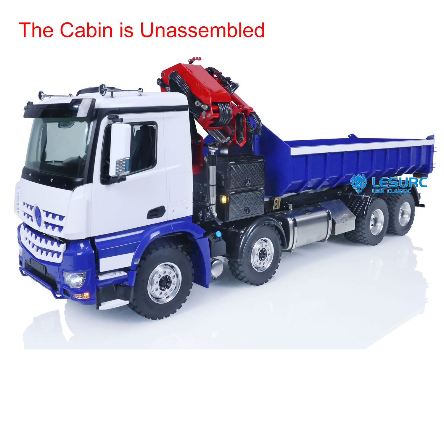 1/14 scale rc hydraulic dump truck 8x8 full metal chassis two speed gearbox differential lock