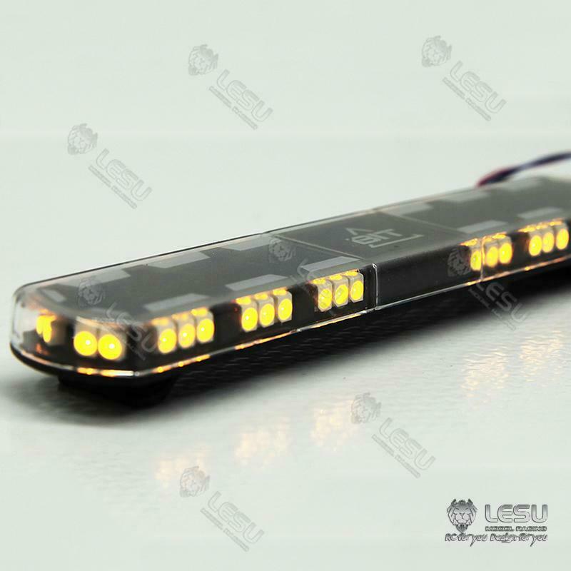 LESU Upgrade Parts Roof Caution Light LED Suitable for Radio Controlled Truck Tractor RC 1/14 Dumper Model Cars Accessory