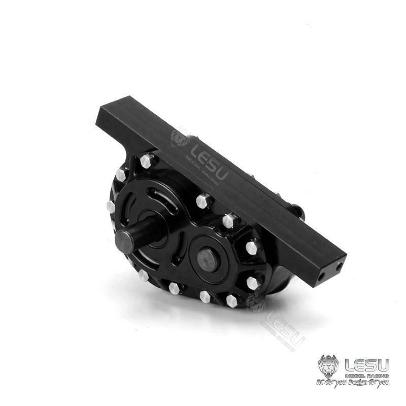 LESU Metal Transfer Case for Remote Controlled 1/14 Scale Tractor Dumper Truck DIY Model Car Spare Parts Accessories