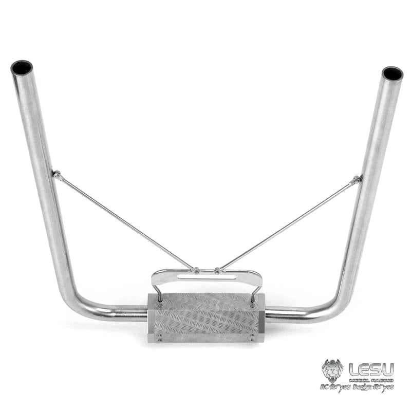 LESU 1/14 Scale Metal Exhaust DIY Upgrade Part Suitable for R470 R620 Radio Controlled Tractor Truck RC Car Vehicle Model