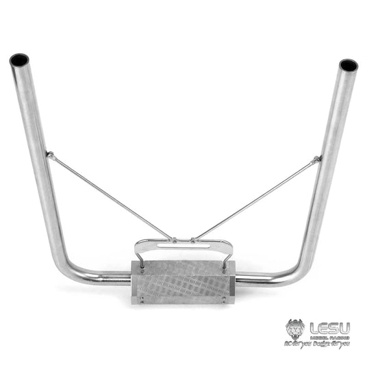 LESU 1/14 Scale Metal Exhaust DIY Upgrade Part Suitable for R470 R620 Radio Controlled Tractor Truck RC Car Vehicle Model