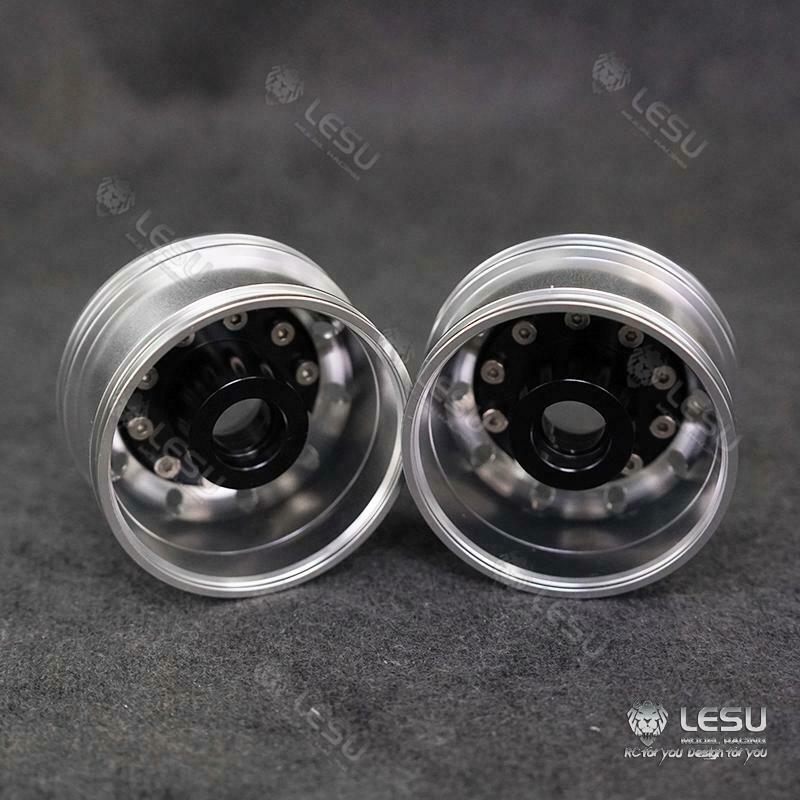 Metal LESU Front Wheel Hub Bearing Version Suitable for RC 1/14 Tractor Truck Radio Control Dumper Trailer Car Upgrade Part