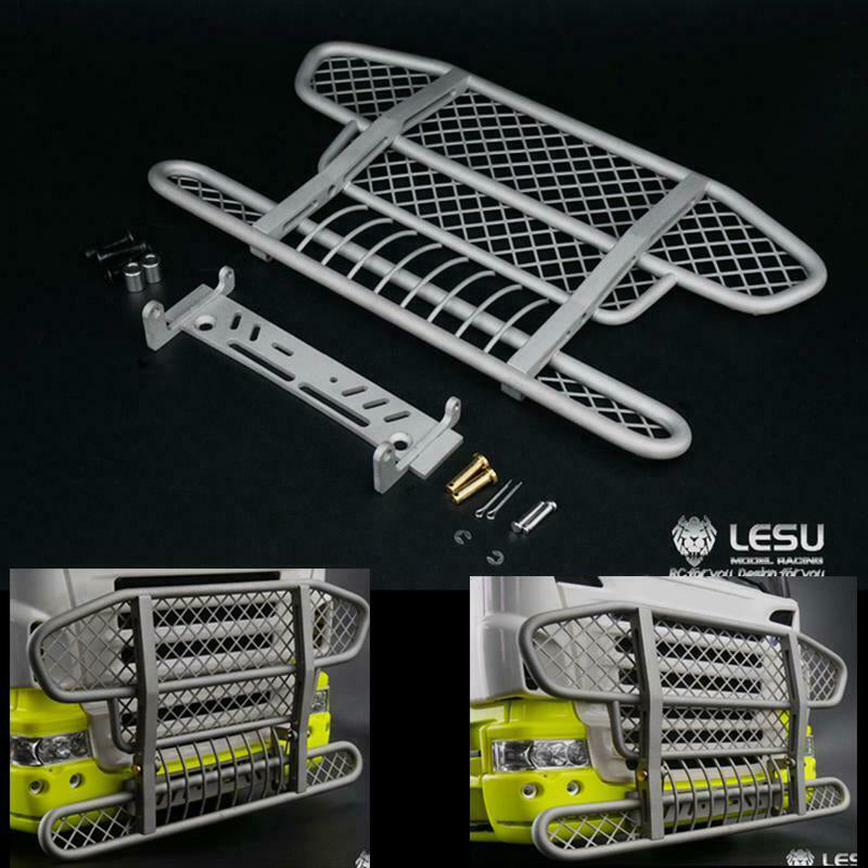 LESU Metal Front Bumper D F G for 1/14 Scale R620 R470 Radio Controlled Tractor Truck Trailer Model Accessories Replacement