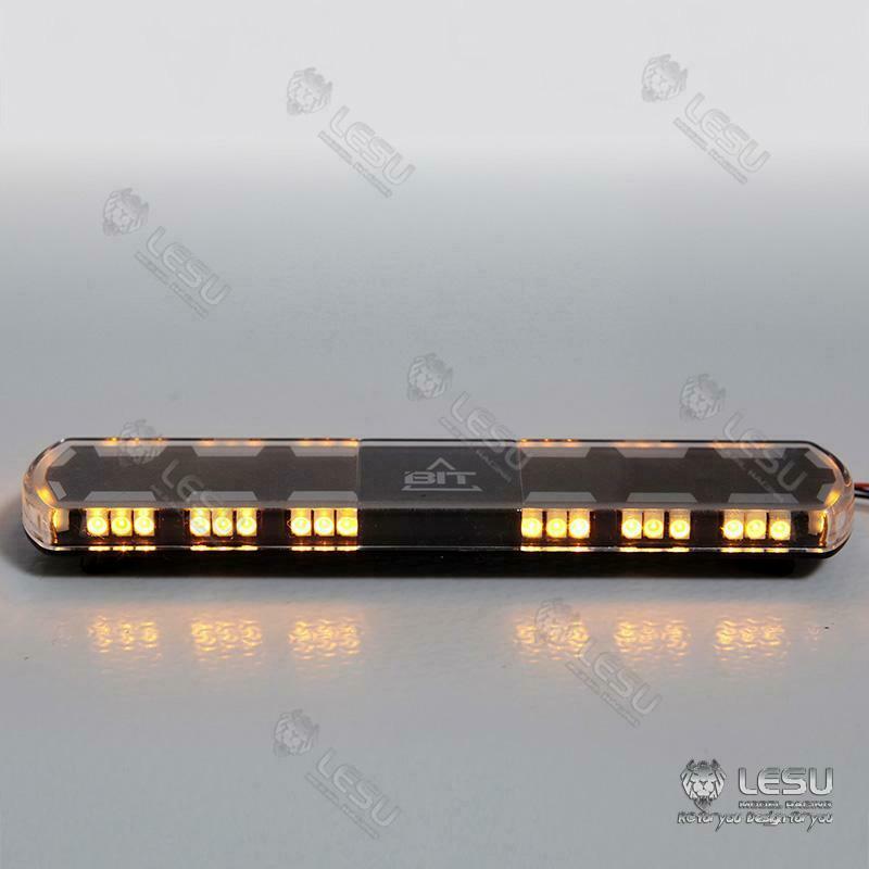 LESU Upgrade Parts Roof Caution Light LED Suitable for Radio Controlled Truck Tractor RC 1/14 Dumper Model Cars Accessory