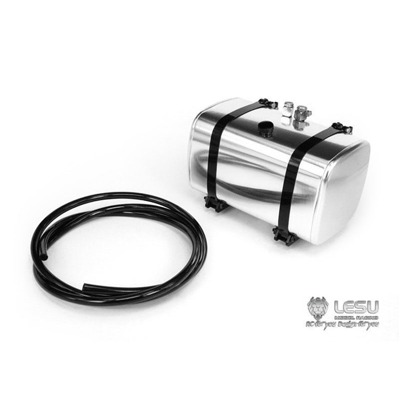 LESU Simulated Hydraulic Metal Fuel Tank Suitable for 1/14 RC Dumper Trailer Radio Controlled Tractor Truck Cars DIY Model