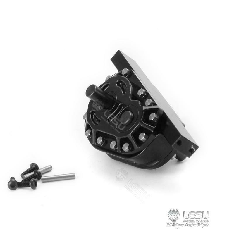 LESU Metal Transfer Case for Remote Controlled 1/14 Scale Tractor Dumper Truck DIY Model Car Spare Parts Accessories