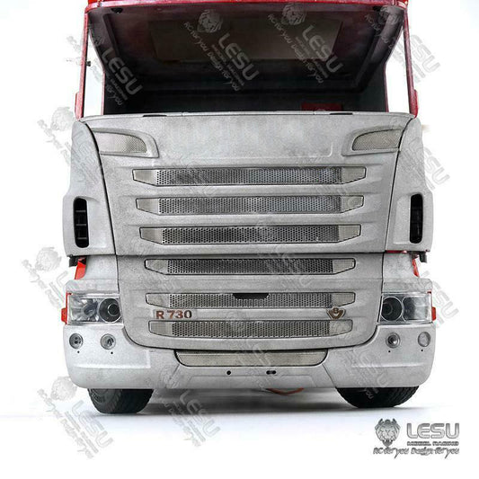 LESU Metal Front Face Net Bumper 1/14 RC DIY Scania R730 Tractor Truck