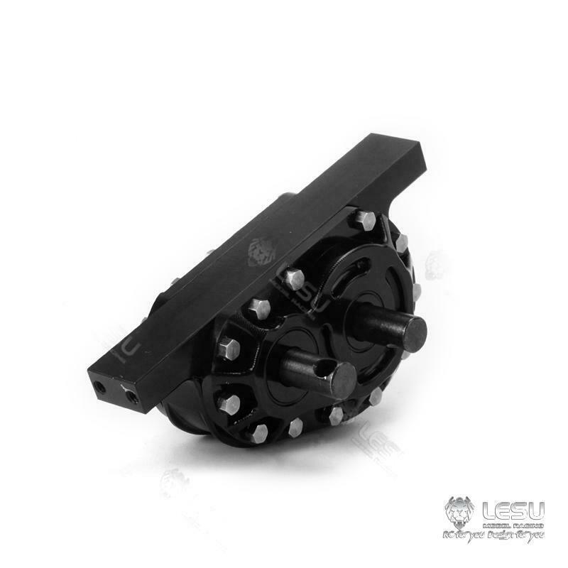 LESU Metal Transfer Case for Remote Controlled 1/14 Scale Tractor Dumper Truck DIY Model Car Spare Parts Accessories