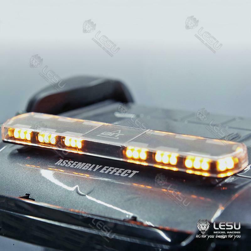 LESU Upgrade Parts Roof Caution Light LED Suitable for Radio Controlled Truck Tractor RC 1/14 Dumper Model Cars Accessory