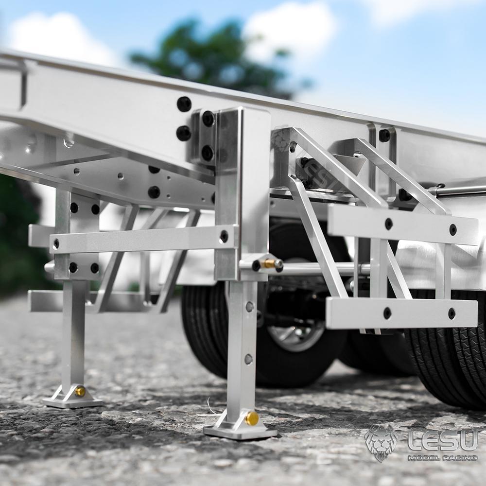 LESU 1/14 Metal Trailer Frame for Radio Controlled Tractor Truck 20 feet Container Accessories of RC Truck Refitting Parts