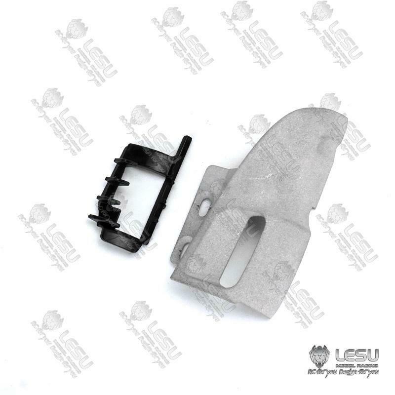 LESU RC Tractor Truck Upgrade Parts Metal Side Spoiler Front Face Net Bumper Set R730 1/14 for Remote Controlled Tractor R470 R620