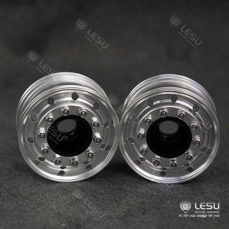 Metal LESU Front Wheel Hub Bearing Version Suitable for RC 1/14 Tractor Truck Radio Control Dumper Trailer Car Upgrade Part