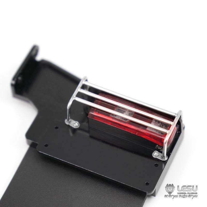 LESU Rearview Mirror Stand Metal Air Tank Rear Bumper Taillight for 1/14 DIY 3348 3363 RC Dumper Radio Control Tipper Truck