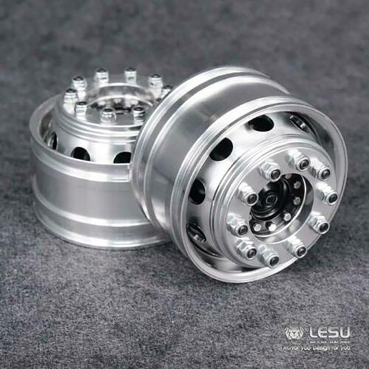 US STOCK LESU Front Metal Wheel Hub Bearing Suitable for TAMIYA 1/14 RC Tractor Truck Radio Controlled Dumper Tipper Cars DIY Spare Parts