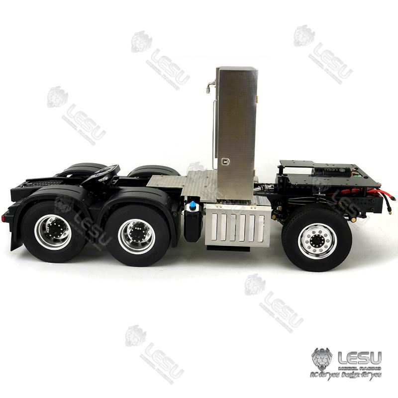 LESU 1/14 6*6 RC Metal Chassis 3363 56348 1851 Highline Tractor Truck Model W/ Motor Servo Transfer Case W/O Battery Transmitter