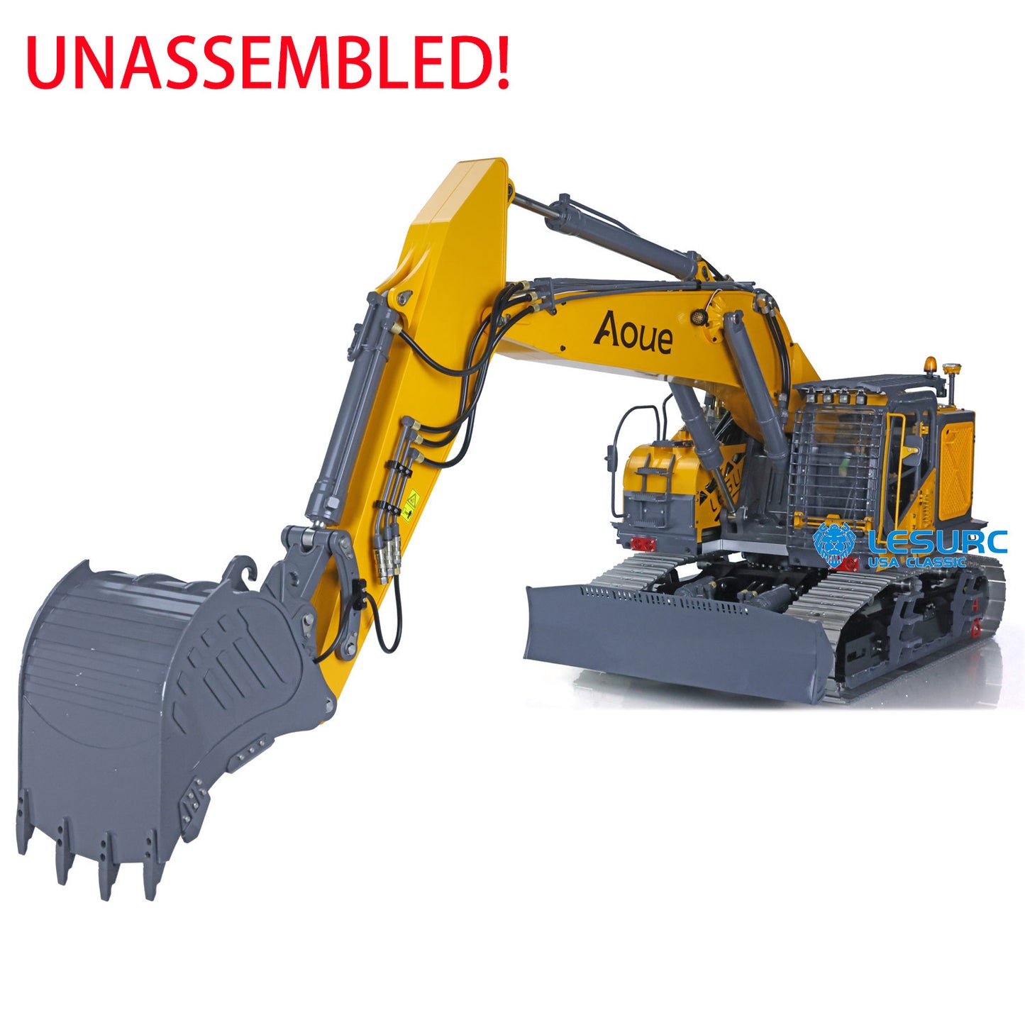 LESU 1/14 Metal RC Hydraulic Tracked Excavator Digger Aoue ET35 Model W/ Light Motor Driver Pump Valve ESC Upgrade Accessories