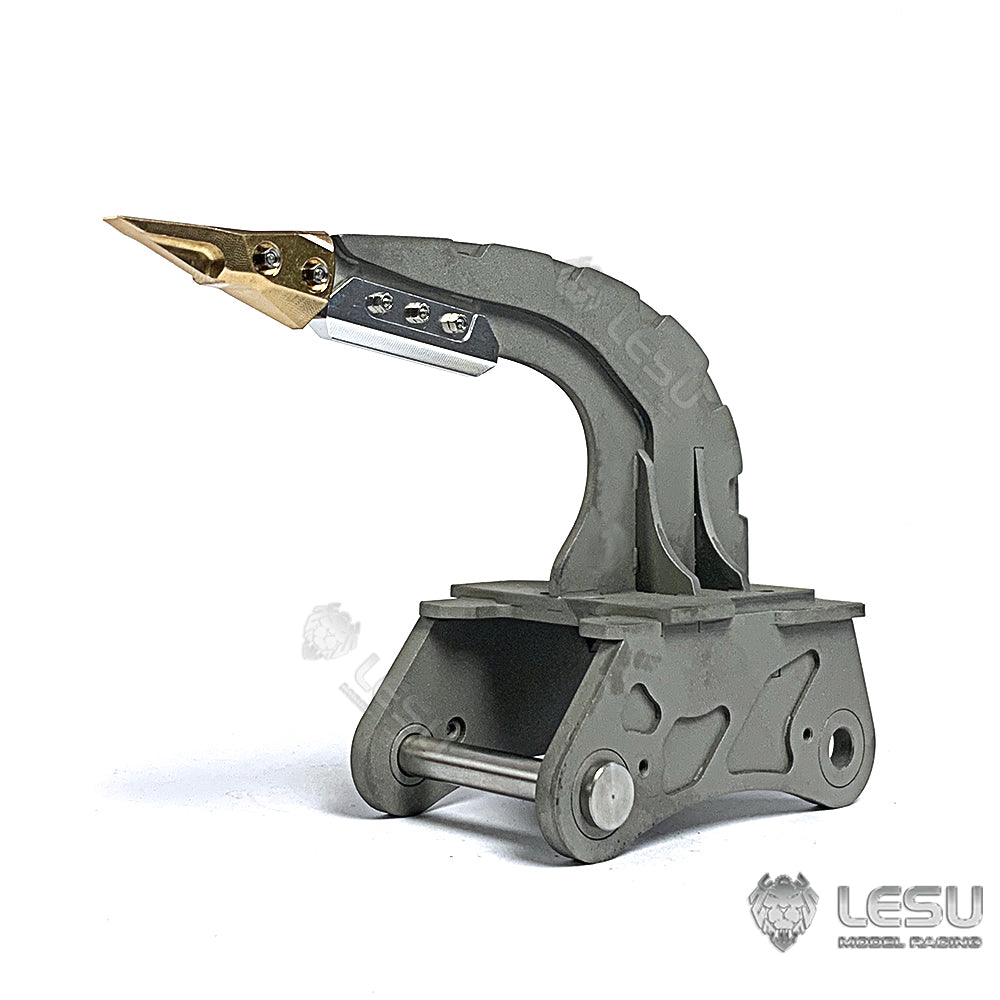 LESU Metal Grab Hammer Hydraulic Tiltable Bucket Ripper Spare Parts For 1/14 RC Aoue ET35 Hydraulic RC Excavator B0006 Model