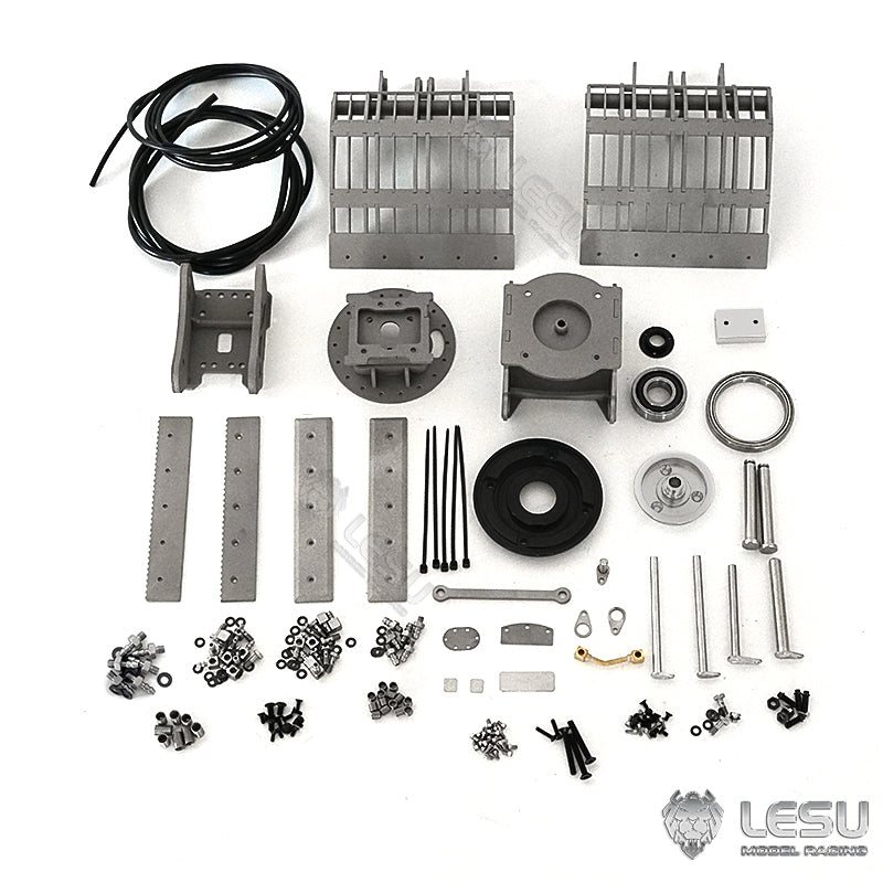 LESU Metal RC Hydraulic Tracked Painted Excavator 1/14 Aoue ET35 Remote Control W/ light Motor Servo Driver Upgrade Accessories