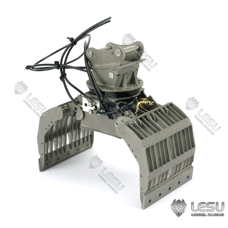 In Stock 1/14 Scale LESU RC Model Metal Hydraulic Aoue ET30H Wheeled Excavator Digger Pump Valve Light Motor ESC Servo Upgrade Accessories