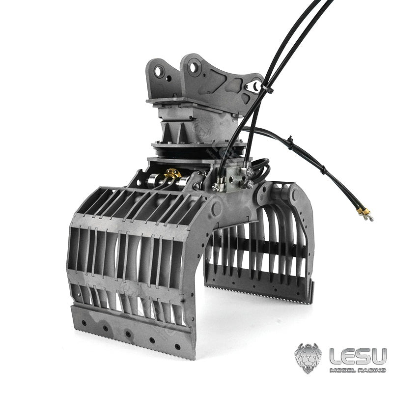 LESU Metal Grab Hammer Hydraulic Tiltable Bucket Ripper Spare Parts For 1/14 RC Aoue ET35 Hydraulic RC Excavator B0006 Model